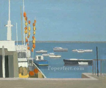 ドックスケープ Painting - yxf003dC 印象派海洋海景